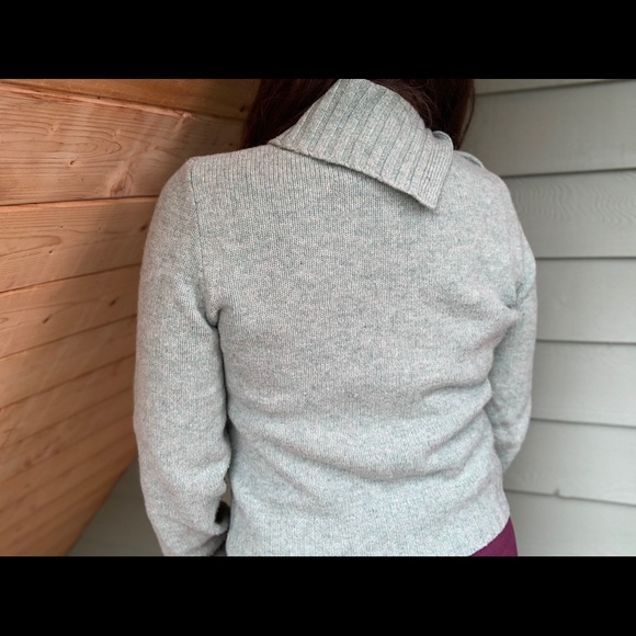 JCrew wool sea foam sweater with button details - Picture 3 of 7